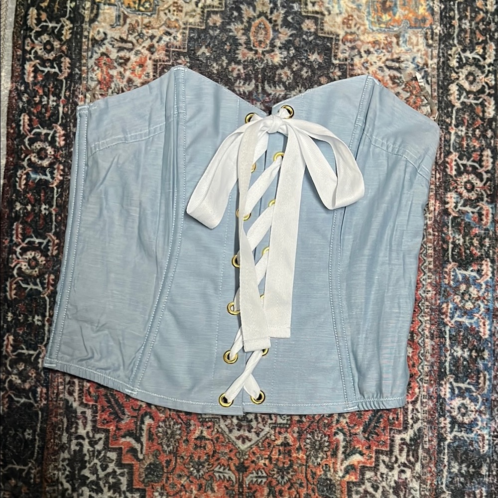 Victoria's Secret Light Blue Corset